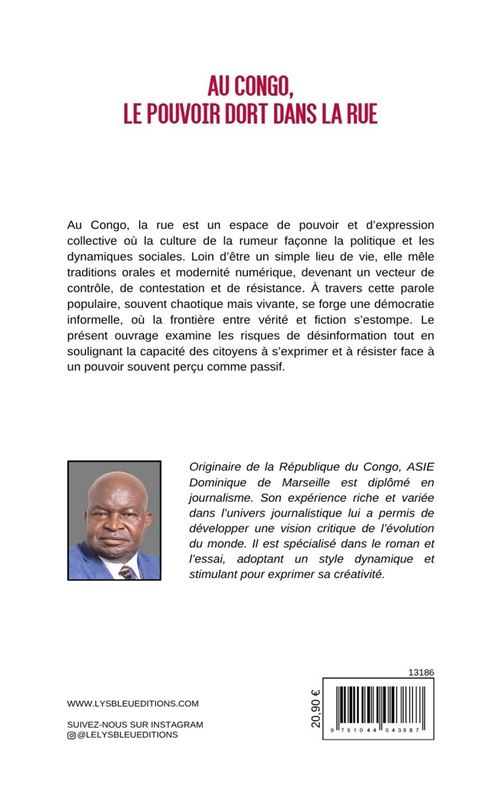 Couverture Au Congo, le pouvoir dort dans la rue